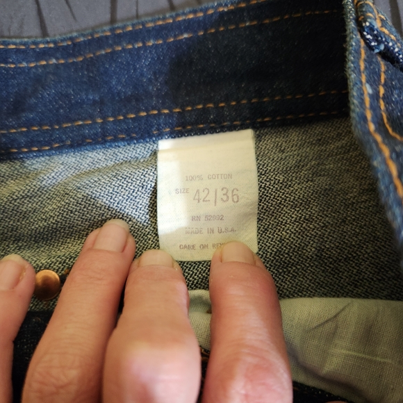 Vintage Jordache Men's USA Jeans. Raw Hem - Picture 4 of 6